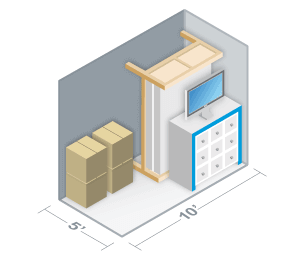5x10 Storage Unit Shelby